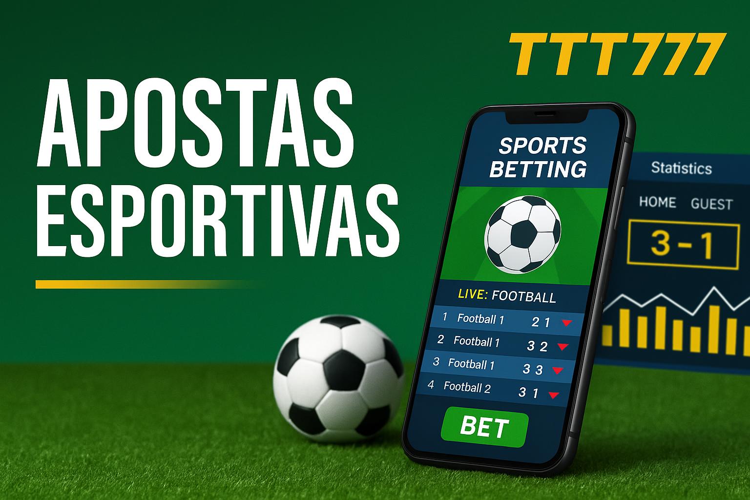 Aposte em apostas esportivas no cassino online TTT777